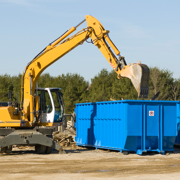 are there any restrictions on where a residential dumpster can be placed in Belview Virginia